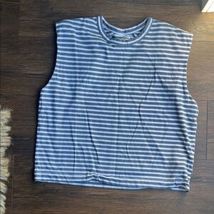 Madewell Striped Sleeveless Muscle tank Top